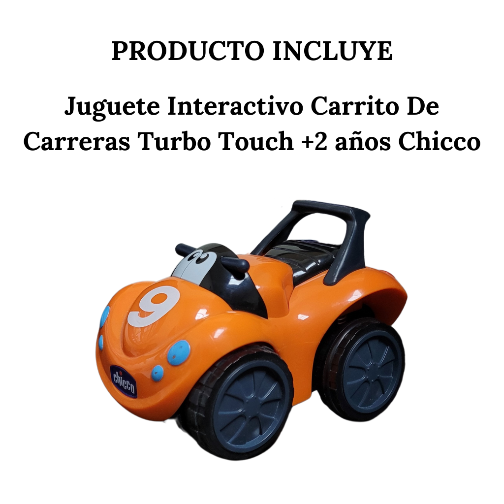 Carrito De Carreras Interactivo Turbo Touch +2 Años Chicco