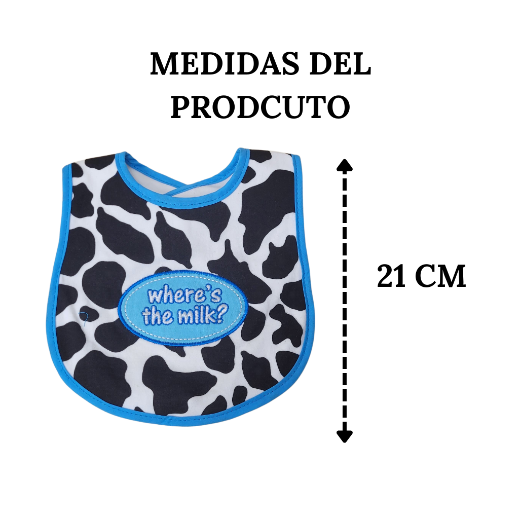 Babero Para Bebes Crib Mates ¿Where´s The Milk?