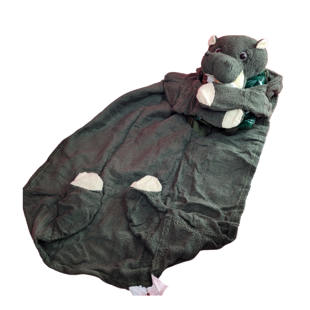 Mochila con Toalla de Baño Diseño de Hipopótamo