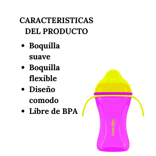 Biberón Plus Flexible Spout Bottle 8oz/250ml - Bebek Plus
