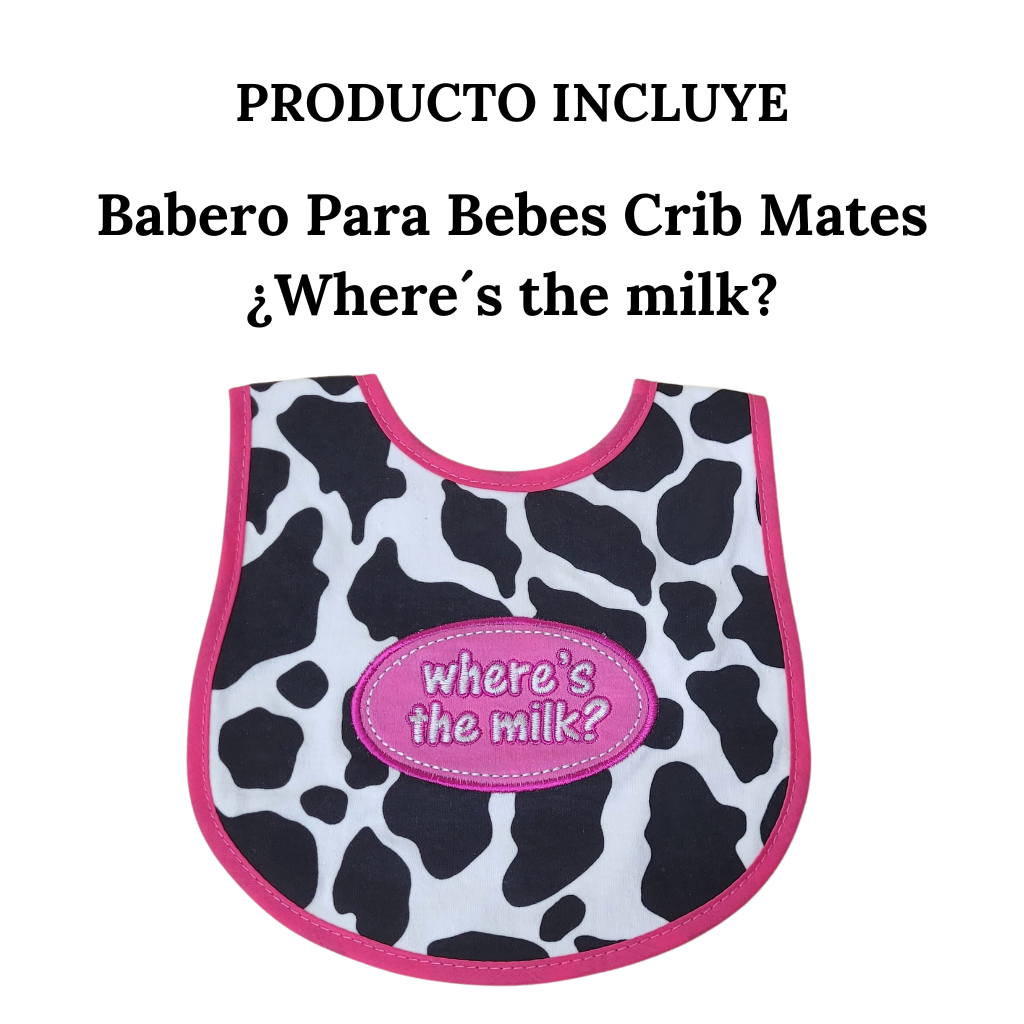 Baberos Para Bebes Crib Mates ¿where´s The Milk?