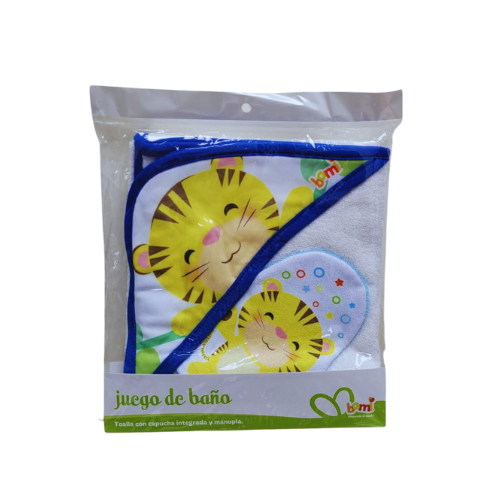 Juego de Baño Para Niño - Diseño de tigre - 2 piezas