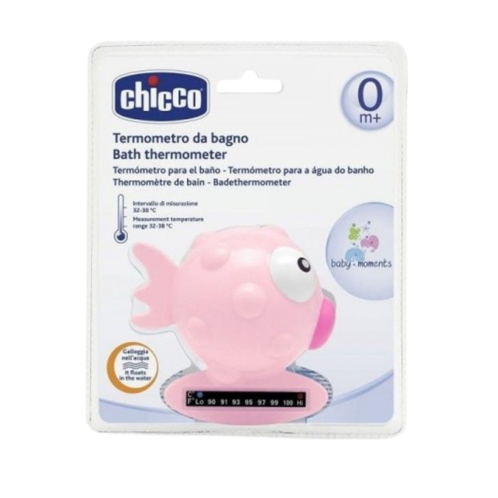Termómetro Interactivo Para El Baño Pez Globo Rosa 0+meses