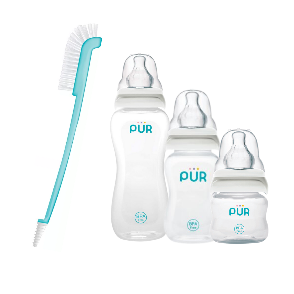 Kit de Biberones y Cepillo Limpiador para biberones - PÜR