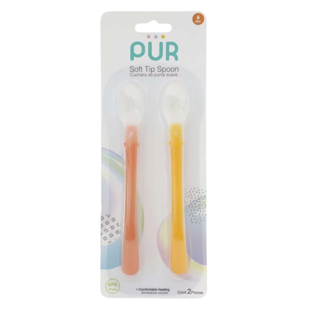 Pack De Cucharas De Alimentación Punta Suave 6+ Meses Pür