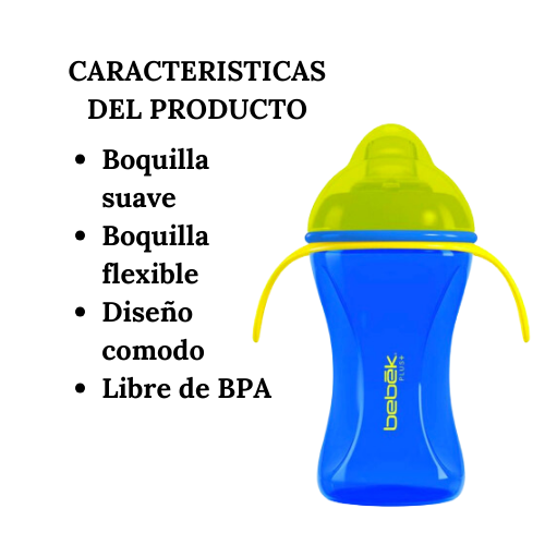 Biberón Plus Flexible Spout Bottle 8oz/250ml - Bebek Plus