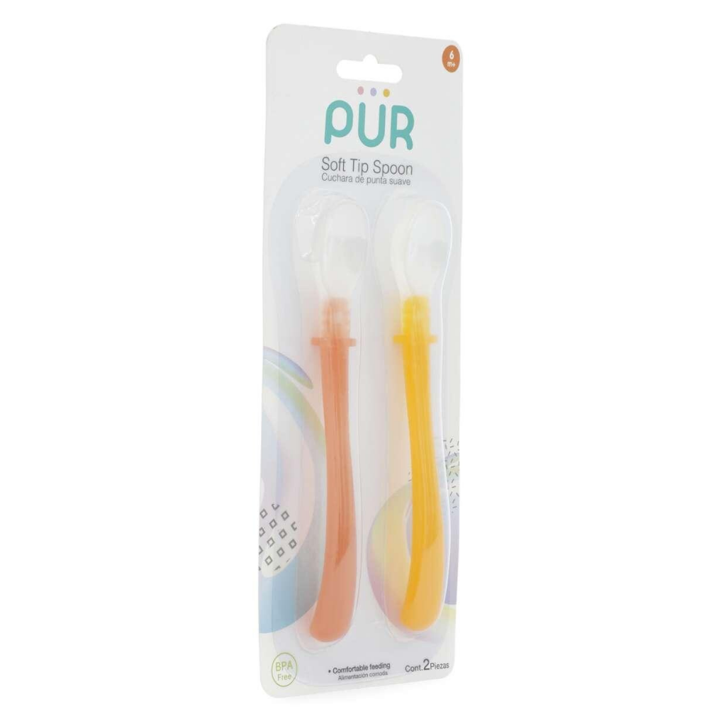 Pack De Cucharas De Alimentación Punta Suave 6+ Meses Pür