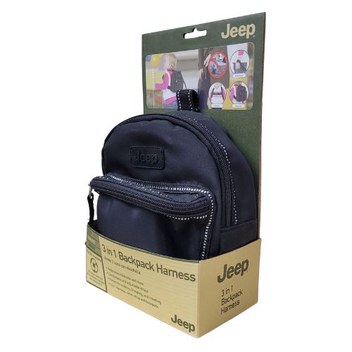 Mochila Con Arnes 3 en 1 Jeep - Negro