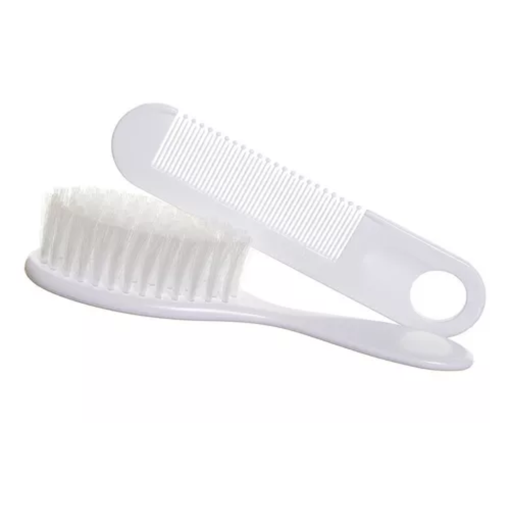 Juego De Cepillo Y Peine Cuidado Del Bebé Dreambaby - Blanco