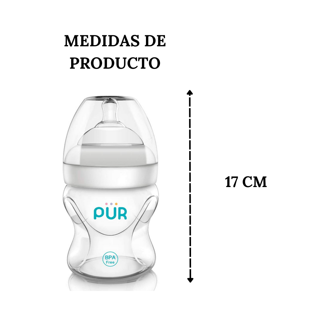 Biberon Pür de Cuello Ancho 5oz/150ml