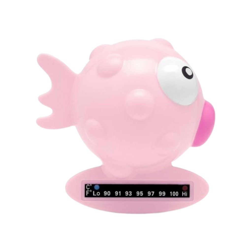 Termómetro Interactivo Para El Baño Pez Globo Rosa 0+meses