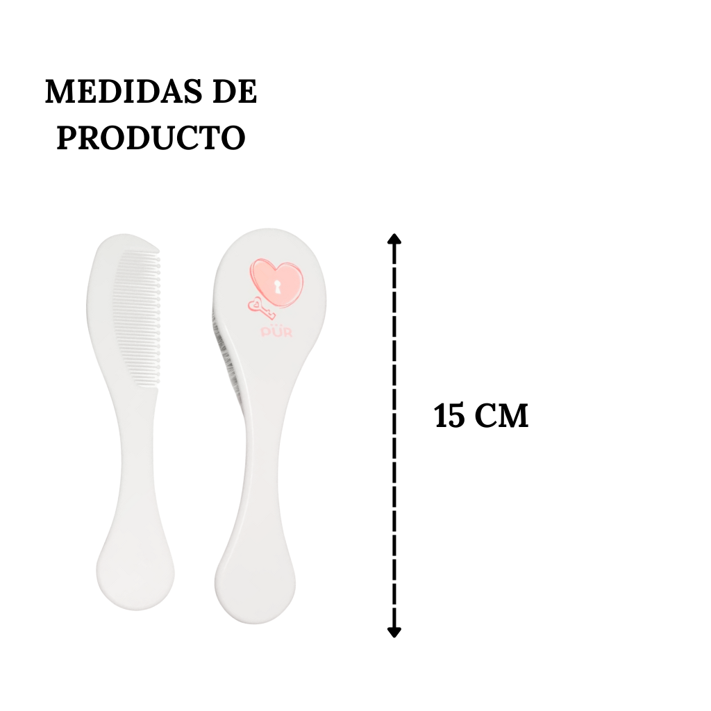 Cepillo y Peine para Bebé Pür - 2 piezas