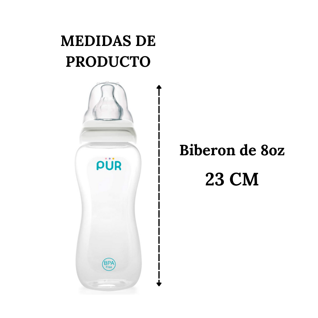 Kit de Biberones y Cepillo Limpiador para biberones - PÜR