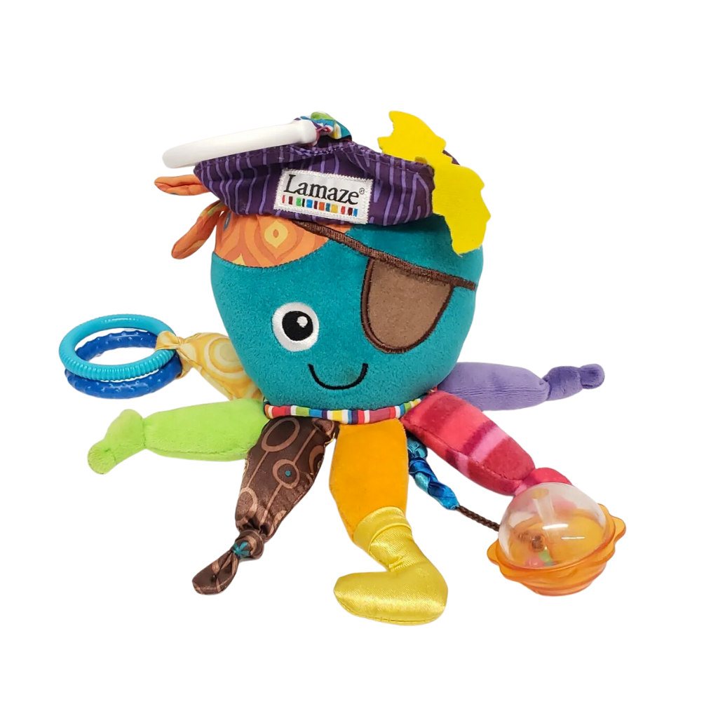 Peluche Interactivo Sensorial Amigo Capitán Calamar Lamaze