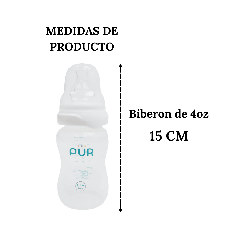 Kit de Biberones y Cepillo Limpiador para biberones - PÜR