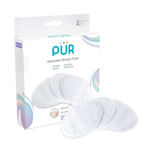 Almohadillas de Lactancia Lavables PÜR - Paquete de 4 piezas