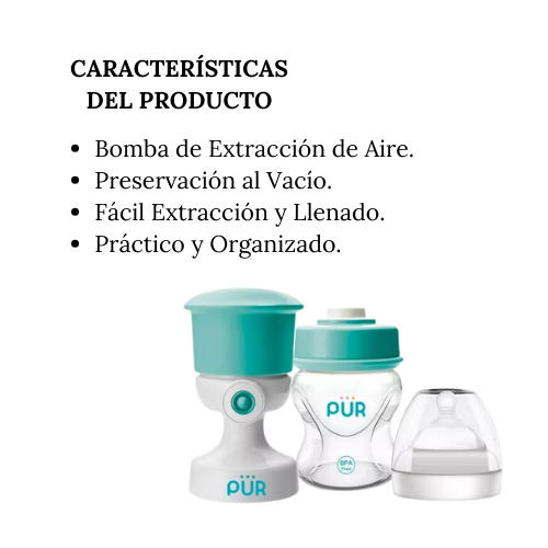 Set Inicial Almacenamiento de Leche al Vacío Pür
