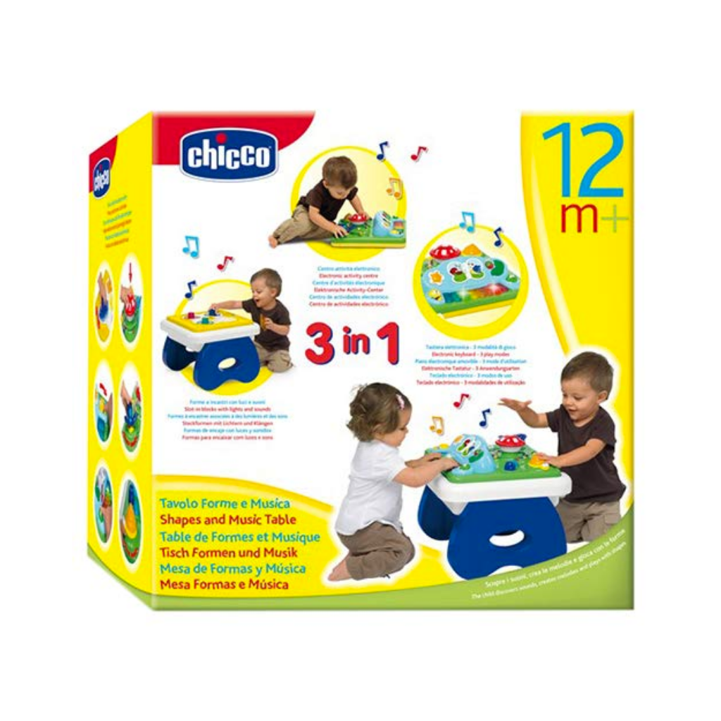 Mesa de Actividades Música y Formas Geométricas Reversible Chicco