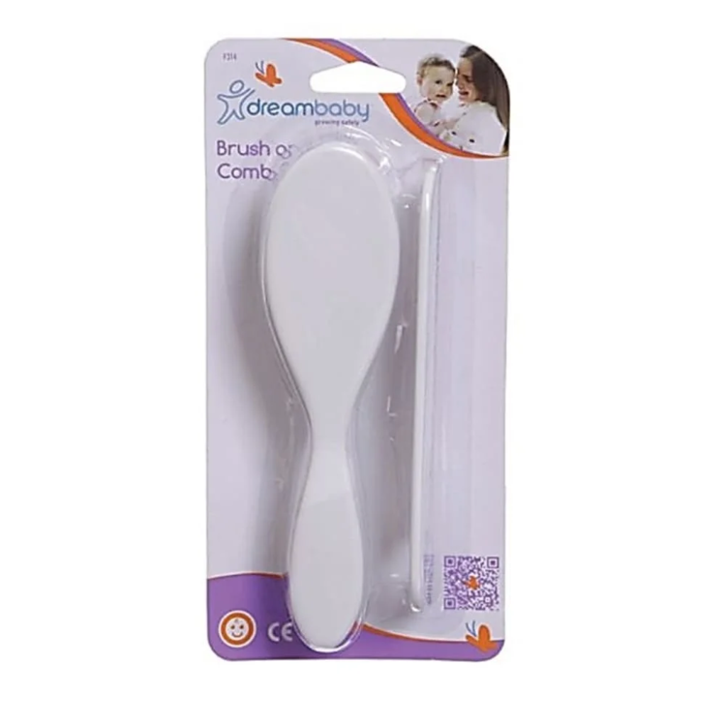 Juego De Cepillo Y Peine Cuidado Del Bebé Dreambaby - Blanco