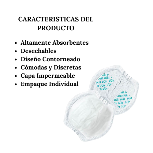 Almohadillas de Lactancia Desechables para Pecho 24 piezas