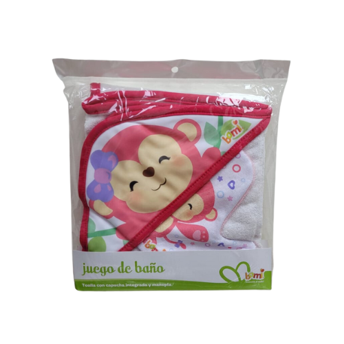 Juego de Baño Bara Niña - Diseño de changuita - 2 piezas