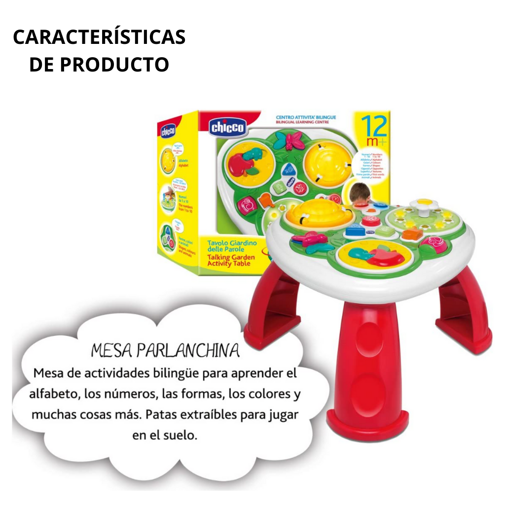 Mesa de Actividades Parlanchina Bilingüe Para Niños Chicco
