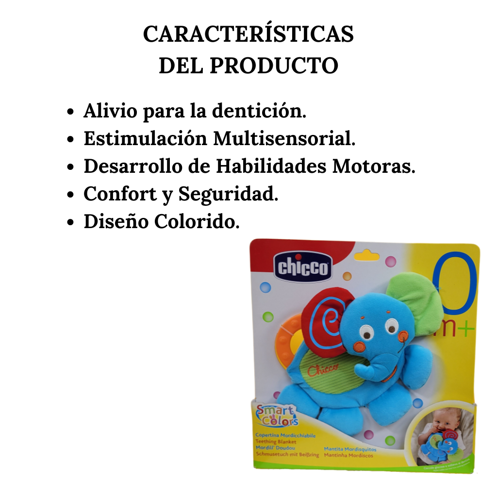 Mantita Mordisquitos Mi Amigo Elefante Chicco