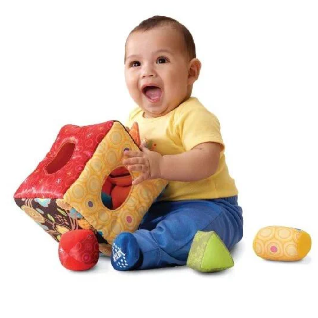 Cubo De Peluche Multisensorial Figuras Geométricas Lamaze