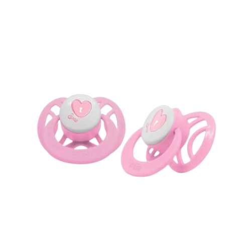 Pur Chupón de Silicona Simétrico Ventilado 0-6 Meses- Corazón
