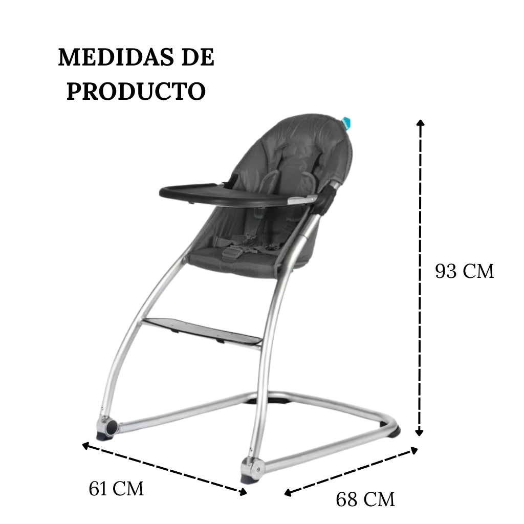 Silla De Alimentación Con Bandeja Babyhome - Modelo Graphite