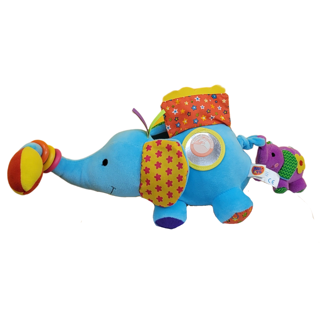 Peluche Sensorial Mamá Feliz y Bebé Elefante BibaToys