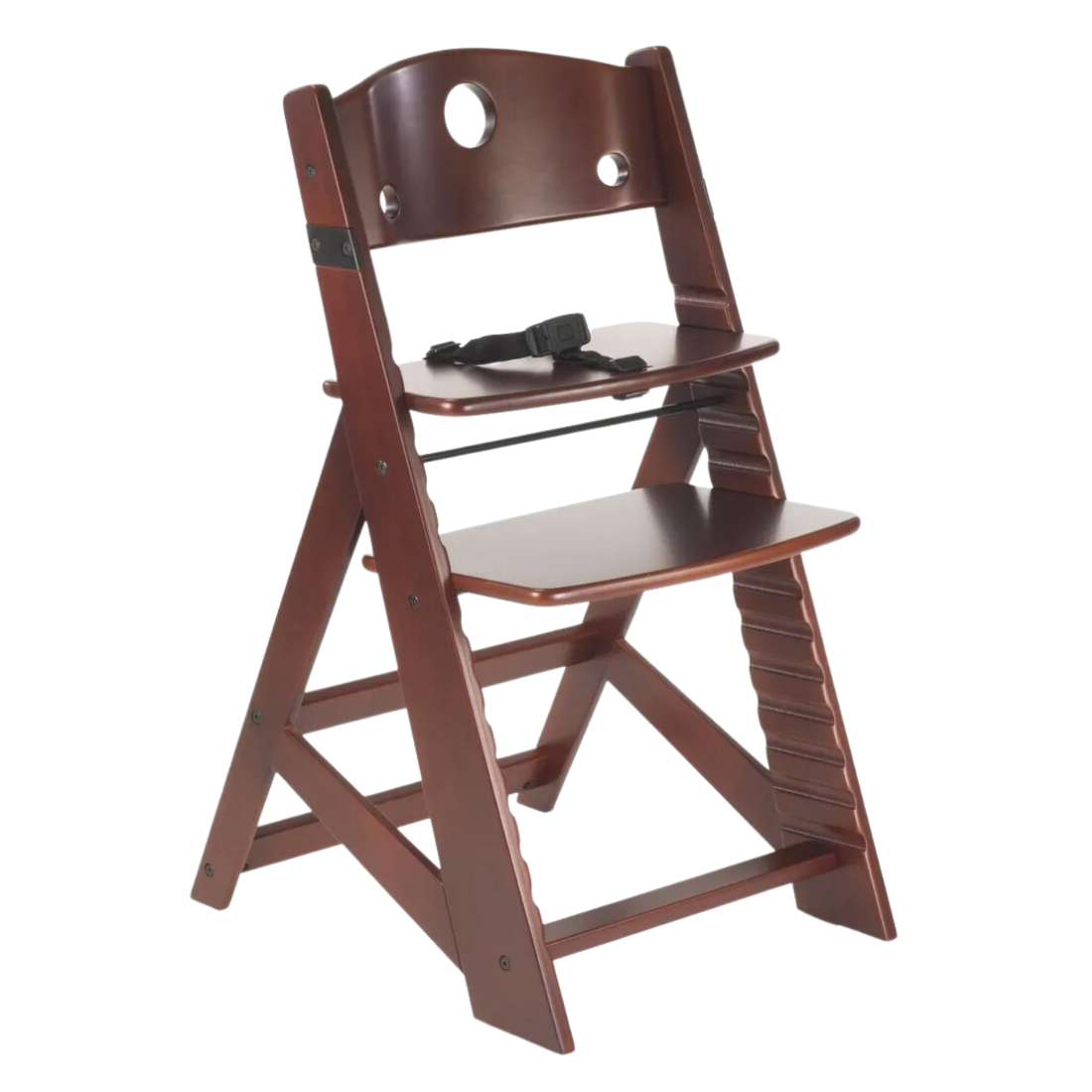 Silla Keekaroo Altura Derecho Caoba Con Mesa Alimenticia