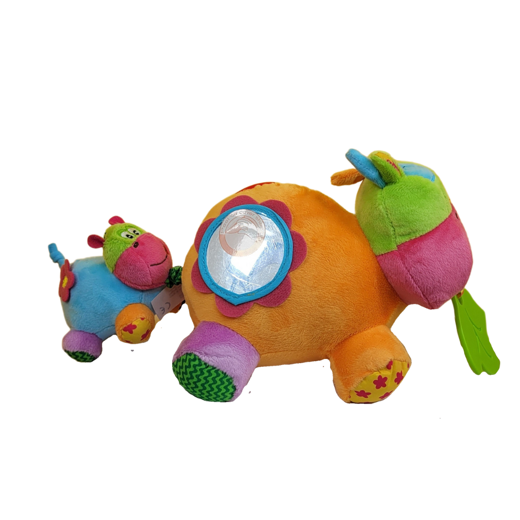 Peluche Sensorial Mamá Feliz y Bebé Vaca BibaToys