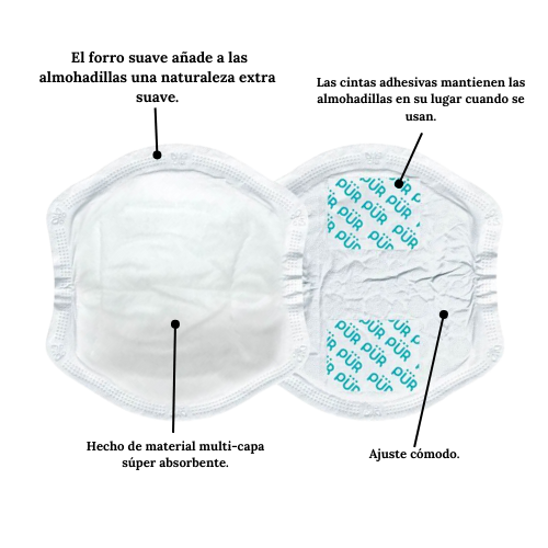 Almohadillas de Lactancia Desechables para Pecho 24 piezas