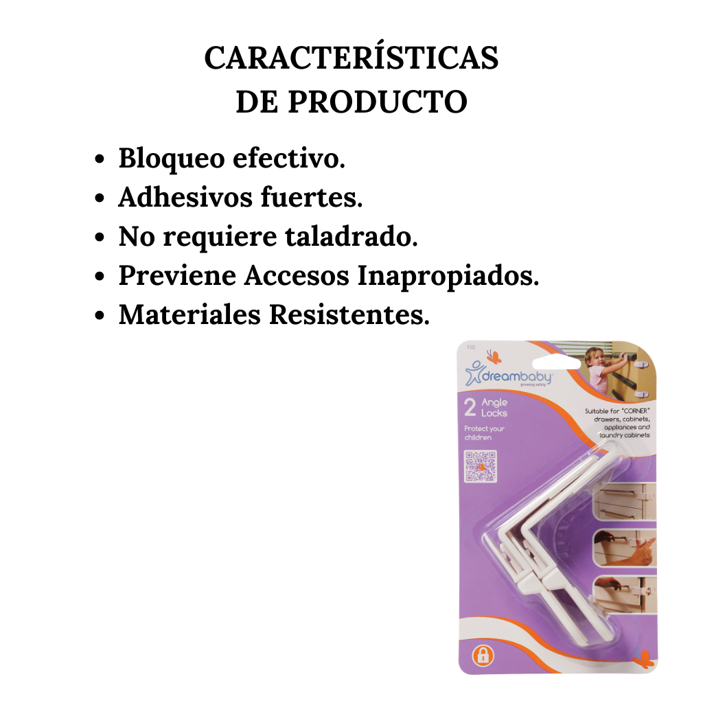 Seguros De Seguridad Para Esquinas Y Cajones Dreambaby L133