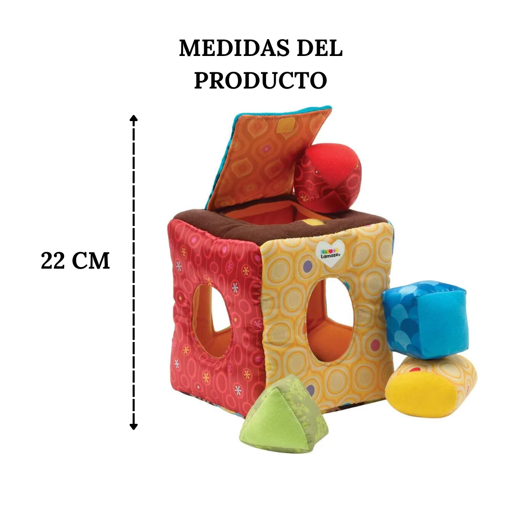 Cubo De Peluche Multisensorial Figuras Geométricas Lamaze