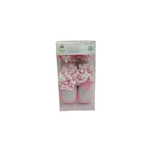 Set de Diadema y Calcetines Minnie Mouse 0-12 meses