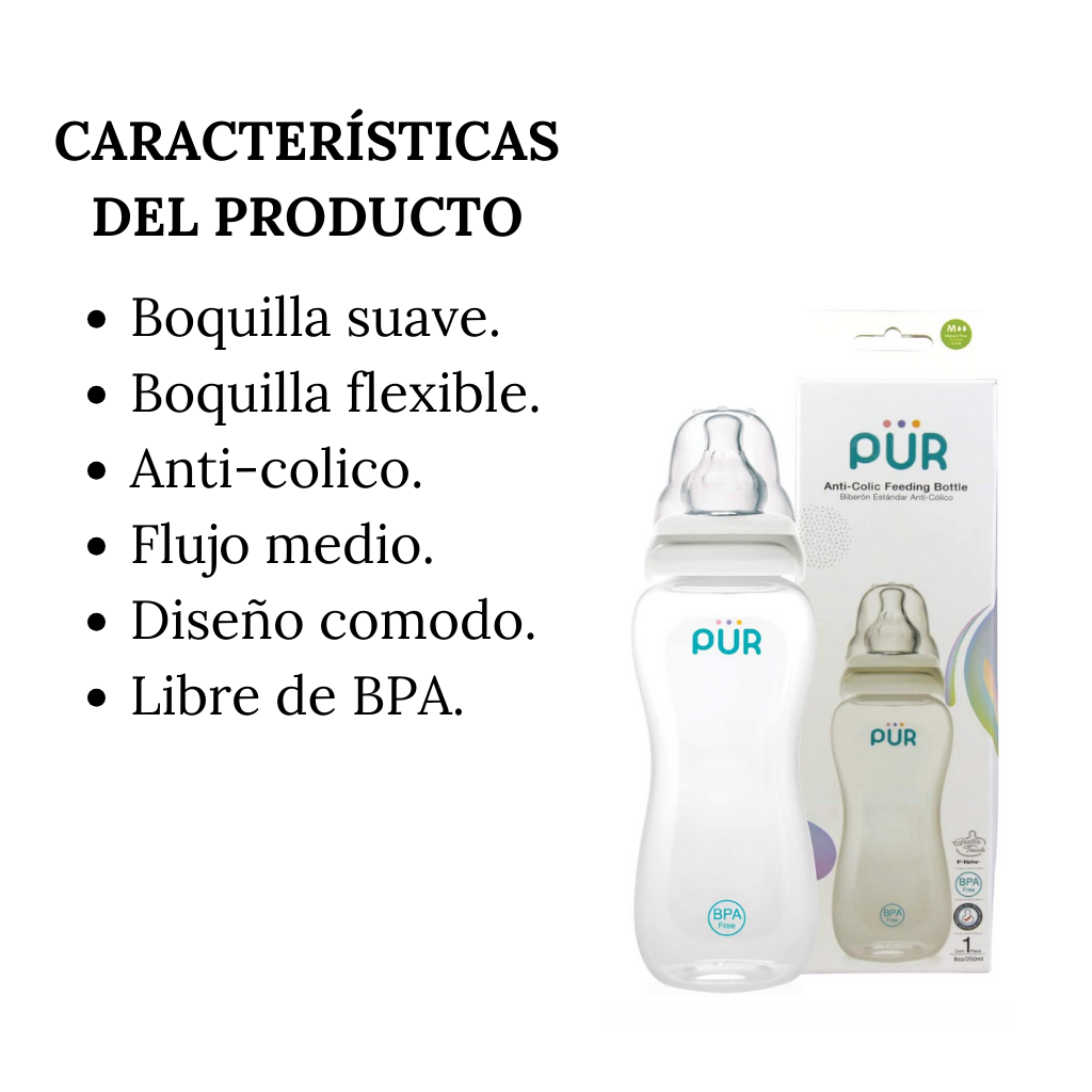 Kit de Biberones y Cepillo Limpiador para biberones - PÜR
