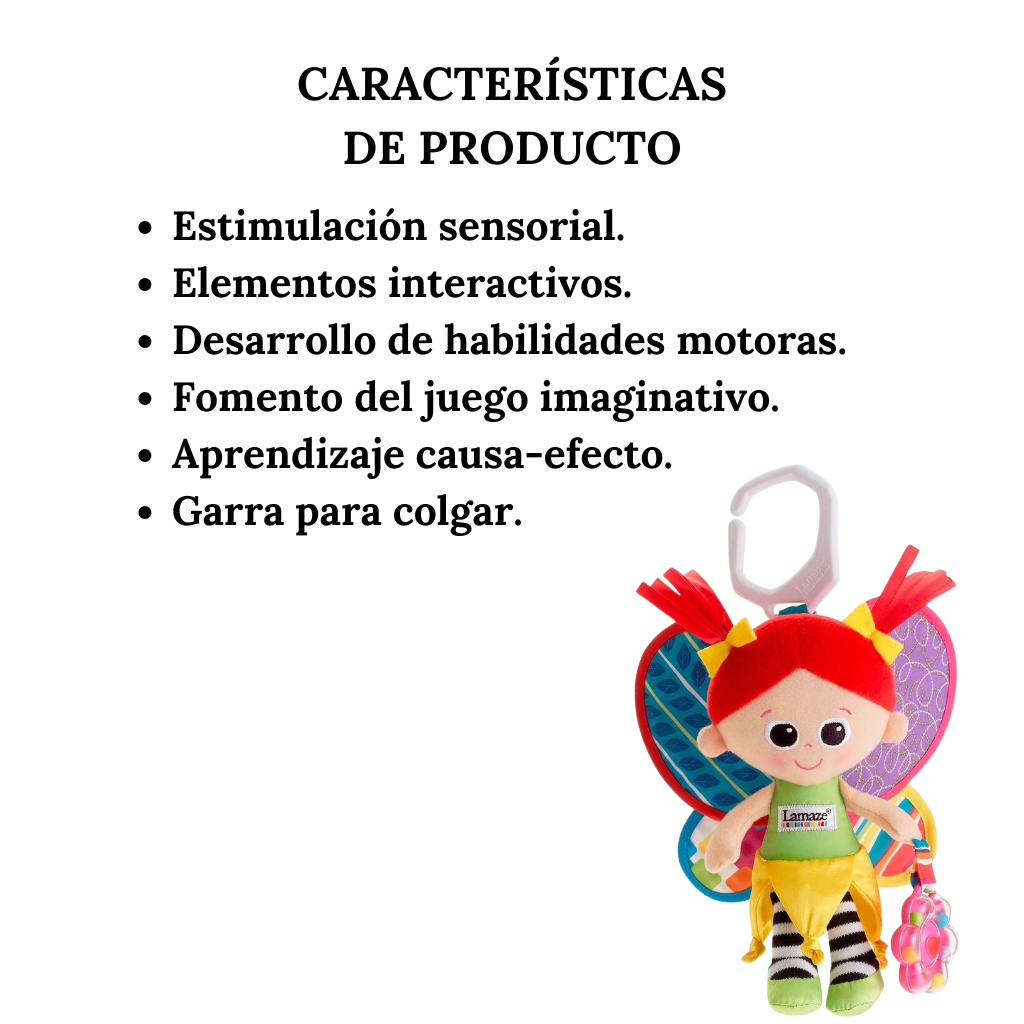 Peluche Interactivo Sensorial Mi Amiga Kerry La Hada Lamaze