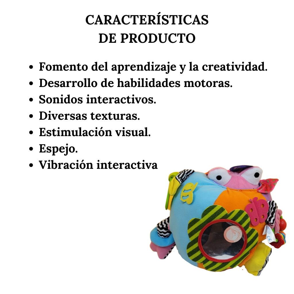 Peluche Interactivo Sensorial Pelota De Actividades Sussie