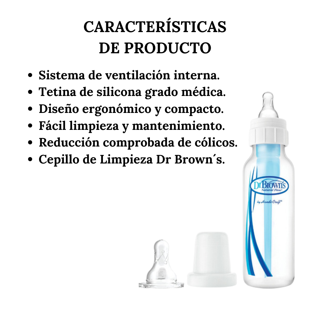 2 Pack Biberones De Vidrio Anticólicos Dr Brown´s 207ml/7oz