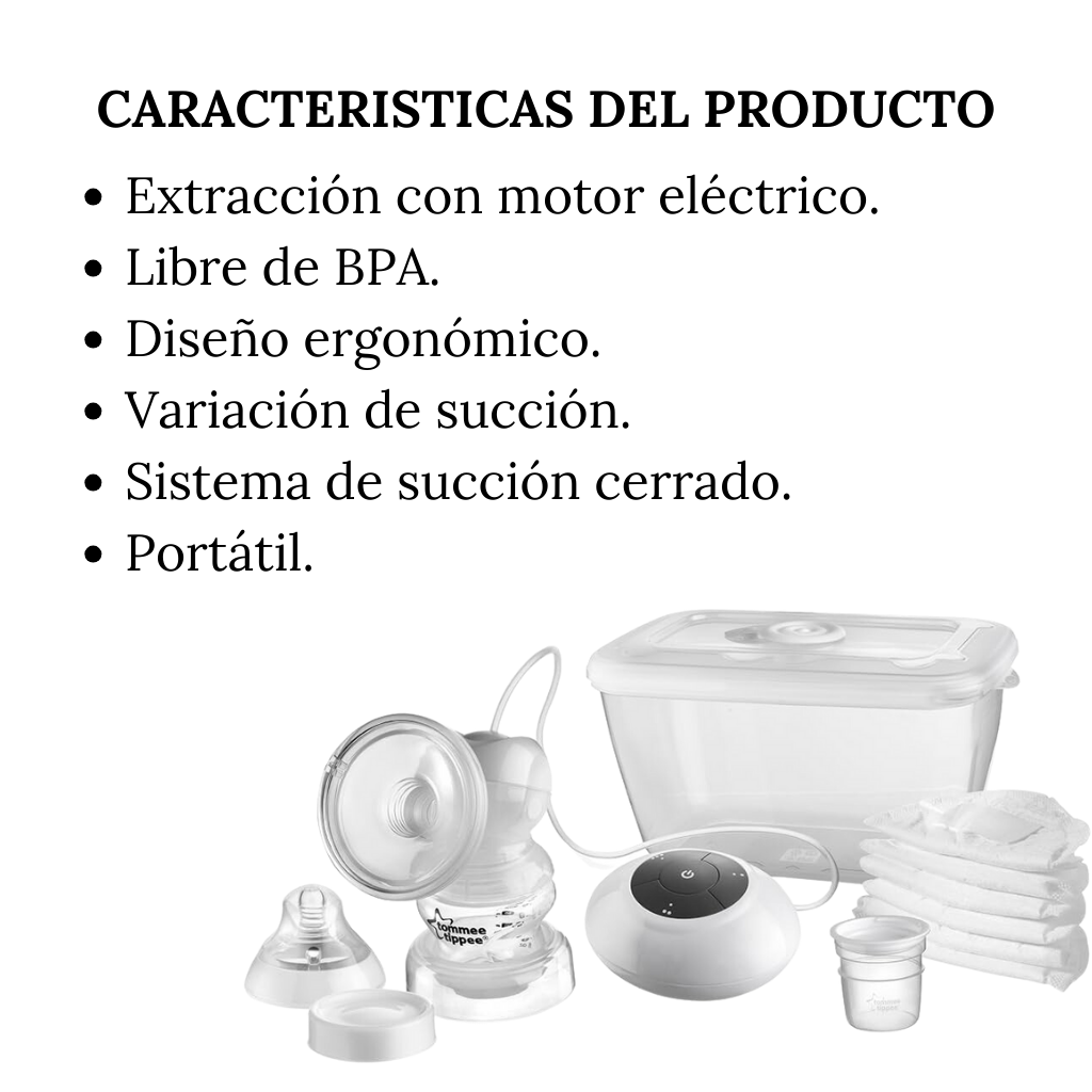 Extractor De Leche Eléctrico Closer To Nature Tommee Tippee