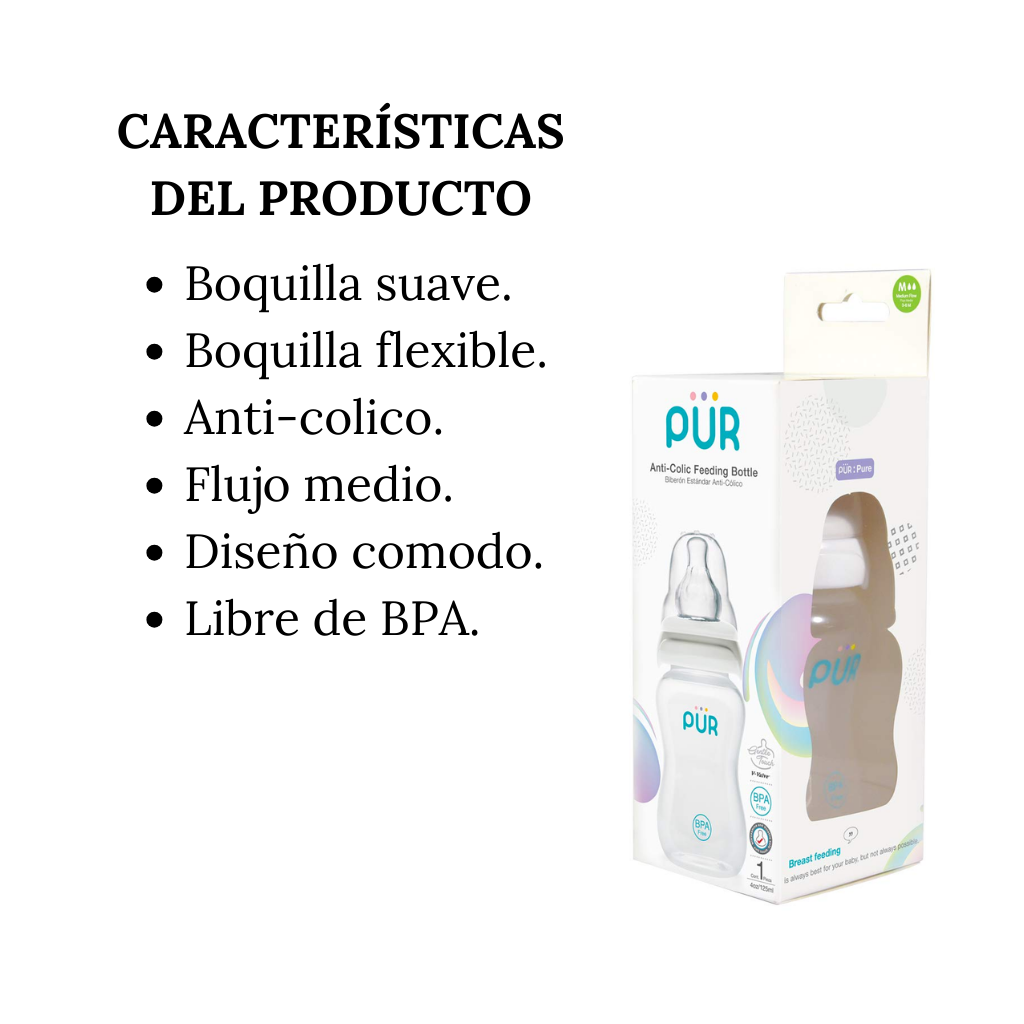 Kit de Biberones y Cepillo Limpiador para biberones - PÜR