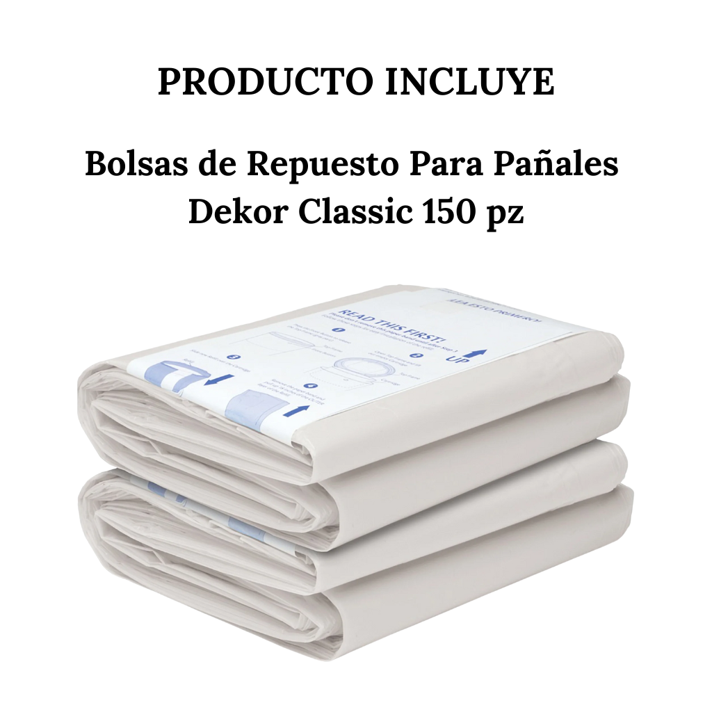 Bolsas De Repuesto Para Pañales Dekor Classic 2 Piezas