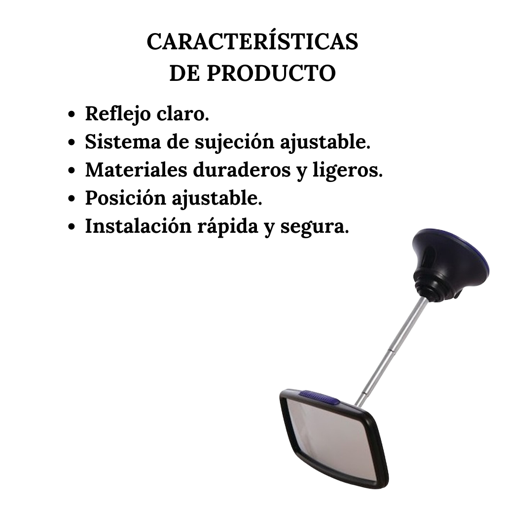 Espejo Retrovisor De Seguridad Para Bebes