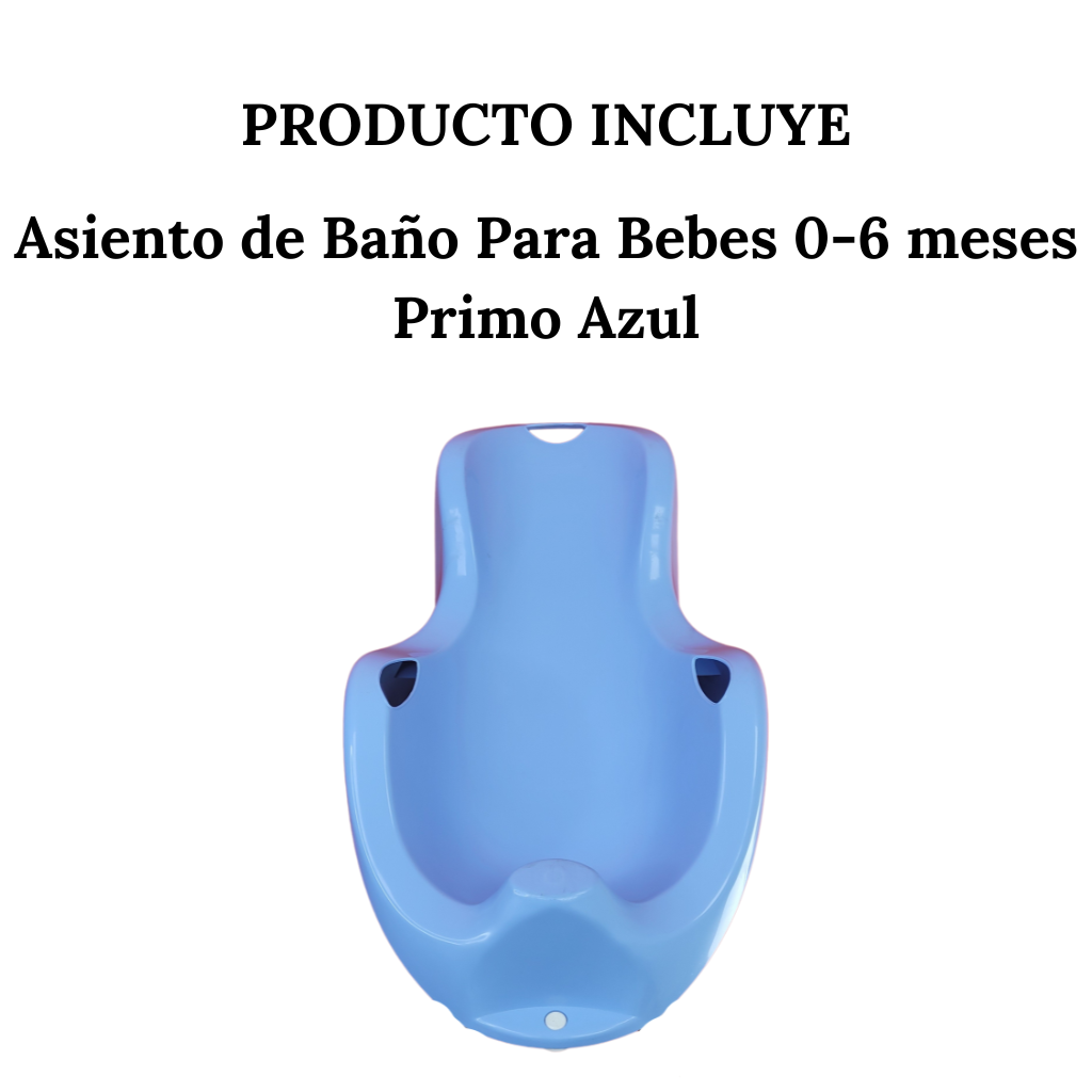 Asiento de Baño Para Bebes 0-6 meses Primo Azul