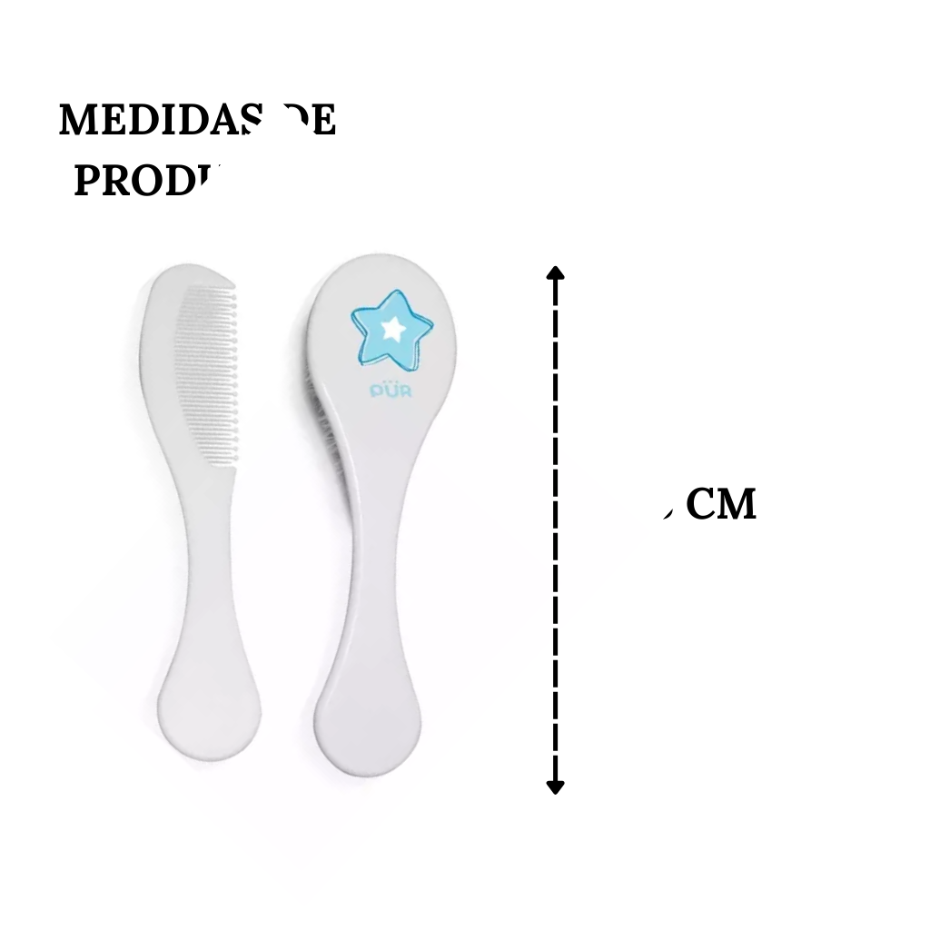 Cepillo y Peine para Bebé Pür - 2 piezas