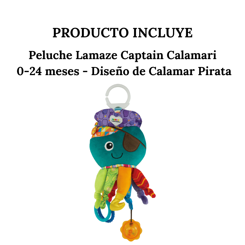 Peluche Interactivo Sensorial Amigo Capitán Calamar Lamaze