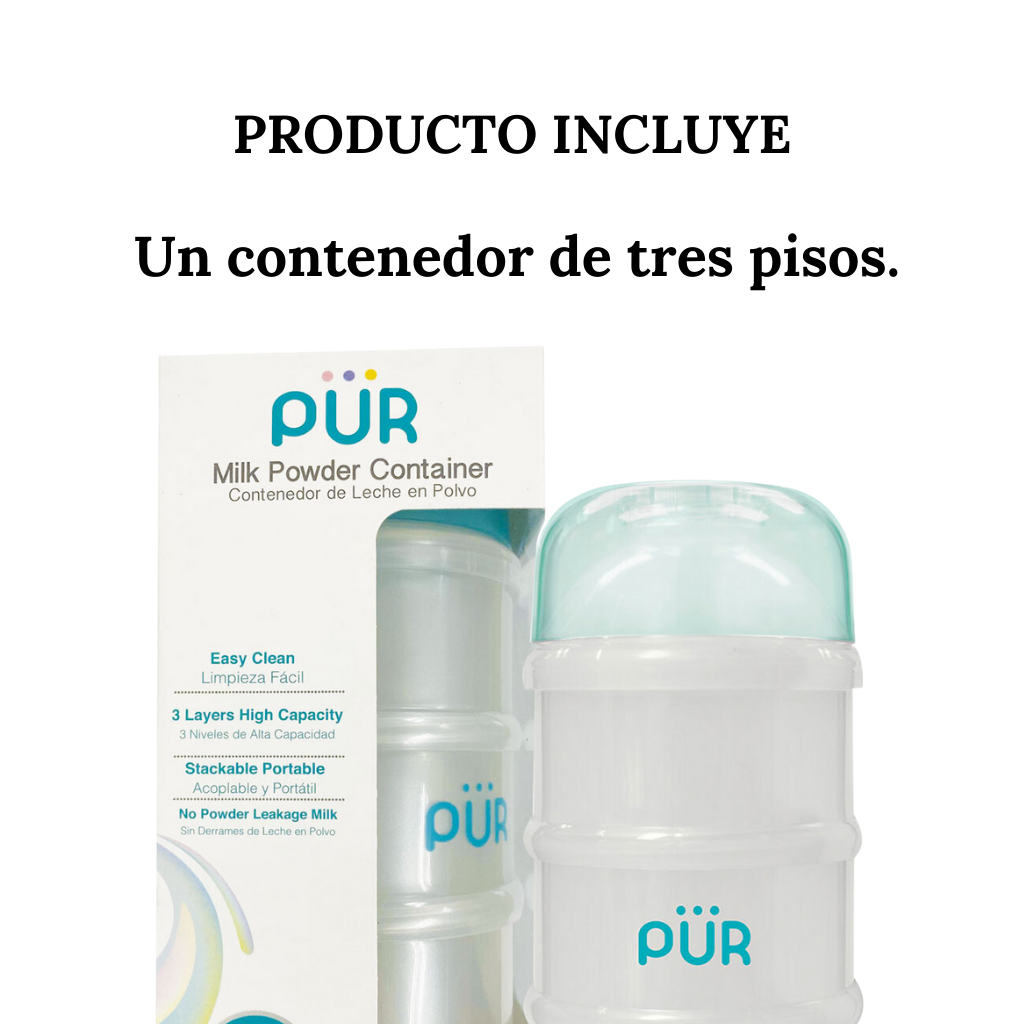 Contenedor Para Leche En Polvo Pur - 3pz