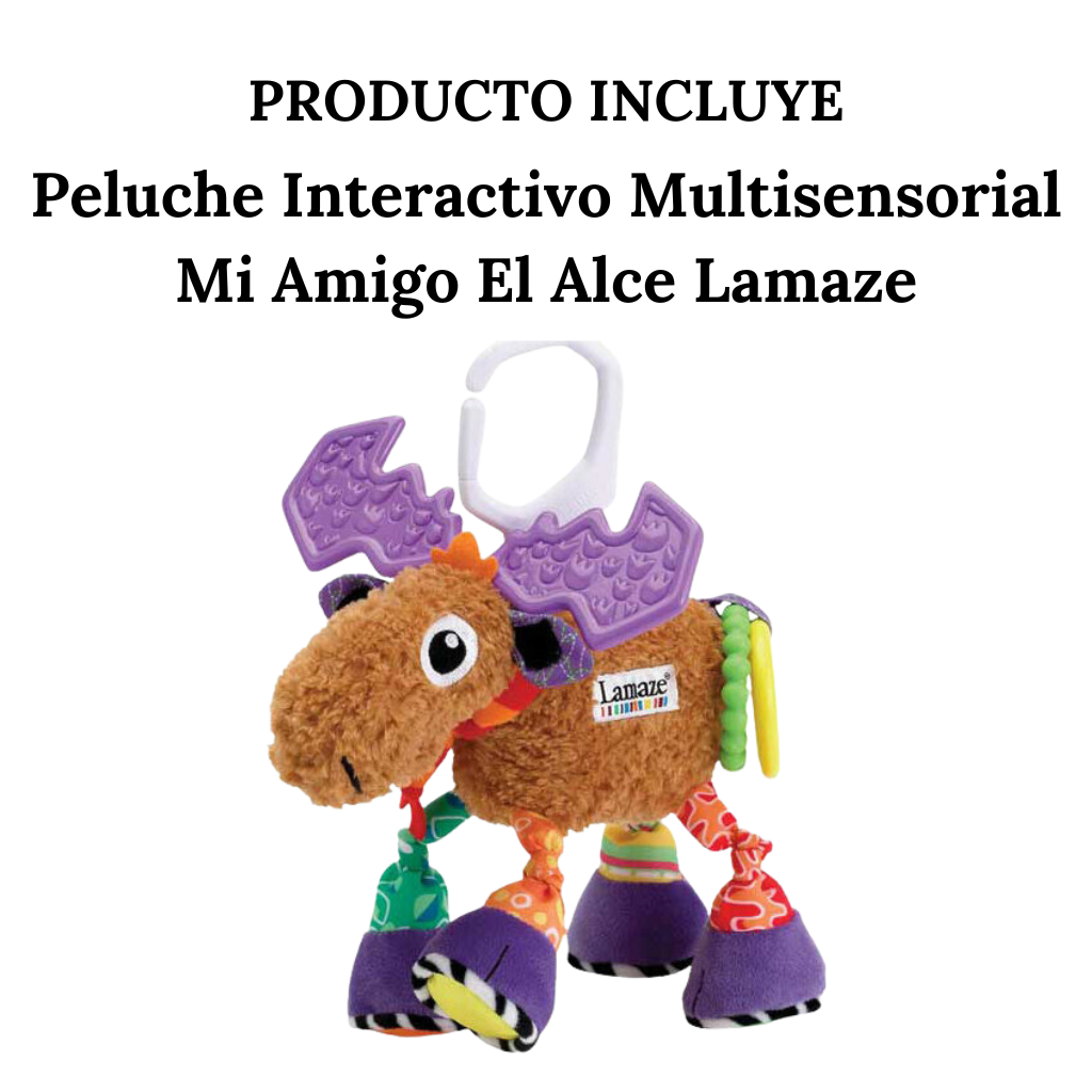 Peluche Interactivo Multisensorial Mi Amigo El Alce Lamaze